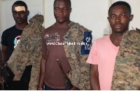 The three soldiers were arrested following reports of extortion from illegal miners