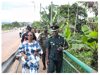 Grace Ayensu-Danquah (L) is the Deputy Minister of Health