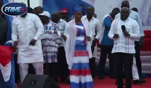 Dr. Bawumia and wife dancing