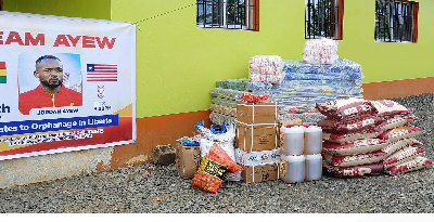 Items donated by Jordan Ayew in Liberia