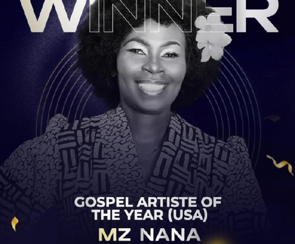 Mz Nana wins Gospel Artiste of the Year at 2024 Ghana Music Awards USA