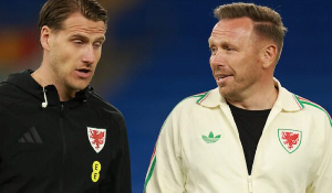 Wales' National Team Manager Craig Bellamy during the international friendly match with Ghana