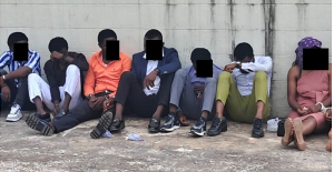 Some of the 320 individuals allegedly involved in human trafficking and employment scams