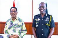 Prof Yankah with IGP George Dampare