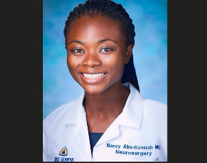 Dr. Nancy Abu-Bonsrah is the first Black woman to graduate from Johns Hopkins Neurosurgery program