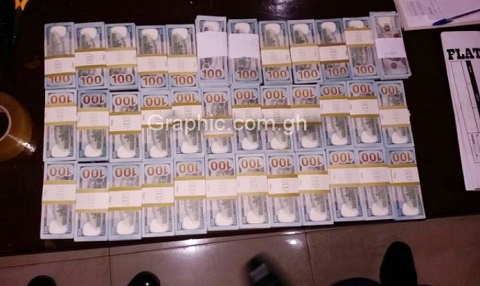 File photo of fake dollars