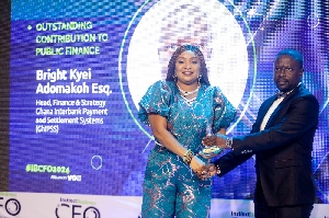 The award recognises Mr. Adomakoh's exceptional leadership in public finance