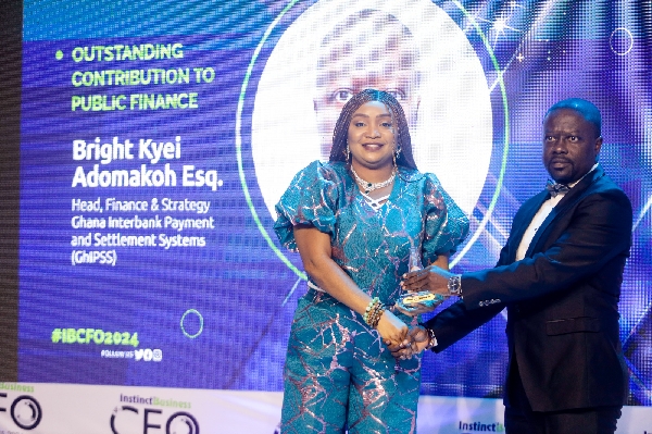 The award recognises Mr. Adomakoh's exceptional leadership in public finance