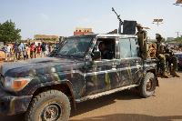 Nigerien soldiers in the capital Niamey, Niger, in October 2023
