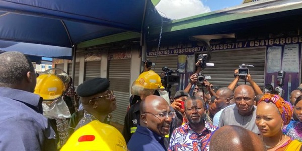 Vice President Dr. Mahamudu Bawumia and Samira Bawumia with other government officials