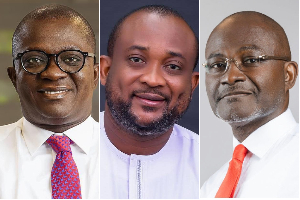 Hadzide (M) claims Byran Acheampong (L) offered money to Kennedy