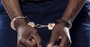 File photo of a man in handcuffs