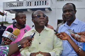 acting NPP National Chairman - Freddie Blay addresses the media