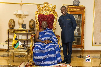 A picture of Alexander Afenyo-Markin and Otumfuo Osei Tutu II