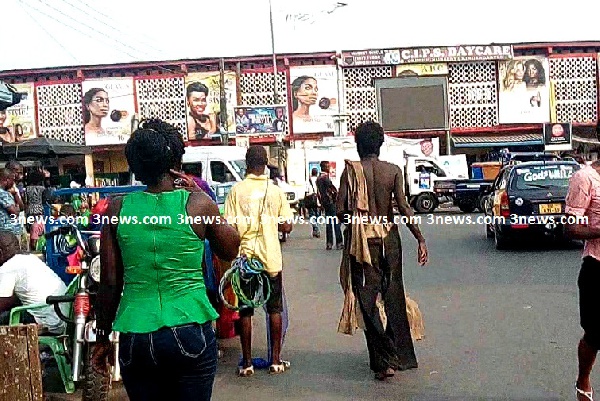 A lunatic on the streets of Takoradi