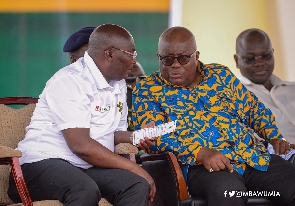 President of Ghana, Nana Addo Dankwa Akufo-Addo with his vice, Dr Bawumia