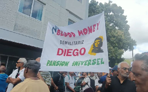 Lalit Affiliated Activists Hold A Banner 