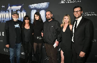 Rob Reiner and his family, including son Nick (fourth from left)