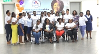 Esther Gyebi-Donkor with members of Network of Professional Women in Maritime and Port Sectors