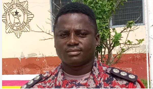 Assistant Divisional Officer (ADO I), George Lumorvi, District Fire Commander for Central Tongu