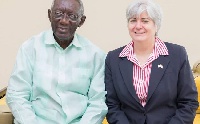 John Kufuor and Stephanie Sullivan,  US Ambassador to Ghana