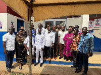 Ralph Poku-Adusei with the aspirants