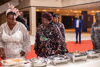 Dzifa Gomashie at the 47th Graduation Ceremony and Exhibition of the EKGS Culinary Institute