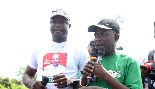 A member of the party speaking at the press conference