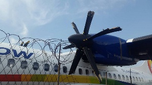 The crash resulted in one injury, according to the Ghana Airports Company Limited