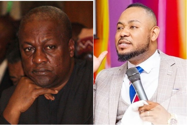 Apostle Dr Elijah Kofi King (R) says two prominent Mahama (L) ministers are in spiritual danger