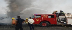 Fire Service Dousing Fire