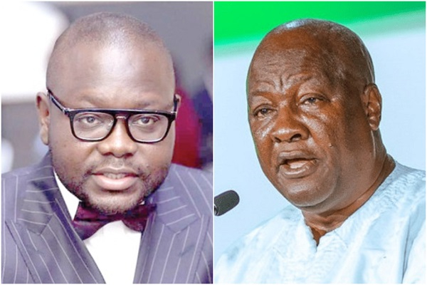 Former Minister of Roads and Highways, Francis Asenso-Boakye (L) and John Dramani Mahama