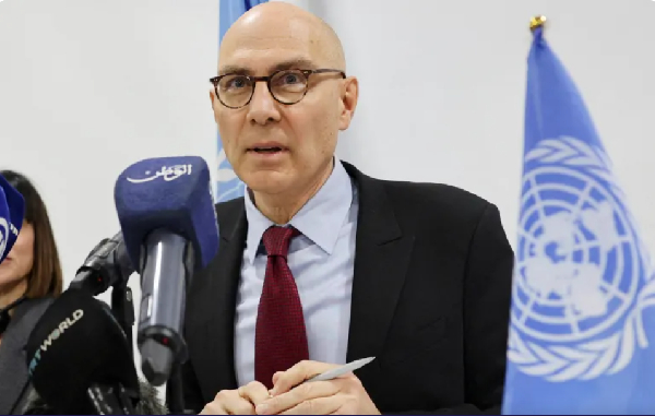 United Nations High Commissioner for Human Rights Volker Turk holds a press conference