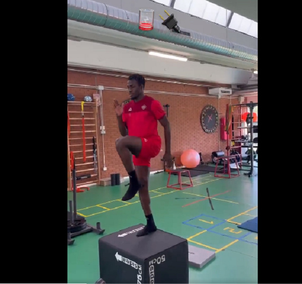 Felix Afena-Gyan training