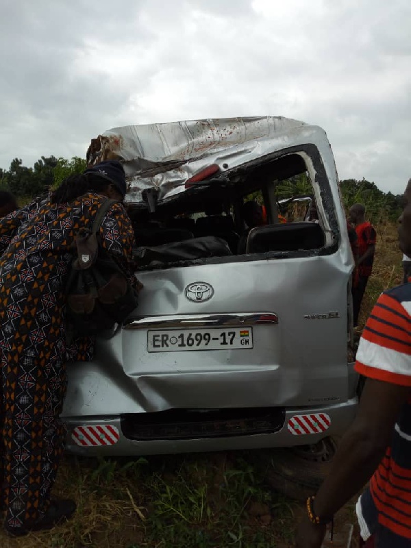 The victims were travelling to Apeguso when the accident occurred