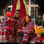 Watch funny video of 'monster-looking' Thomas Partey handing out gifts to his family on Xmas day