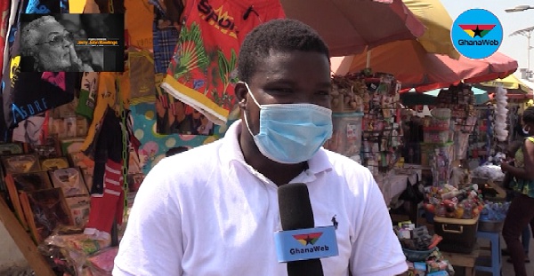 A Ghanaian in face mask