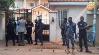 Police in the Late Abuakwa North MP's residence
