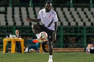 Amoah having training with his new club