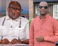 Randy Abbey (L) is the COCOBOD CEO and Fiifi Boafo (R) is a former COCOBOD public affairs