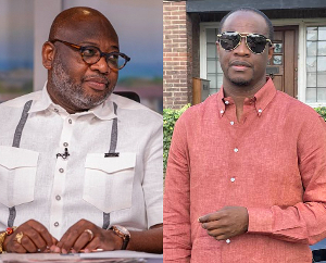 Randy Abbey (L) is the COCOBOD CEO and Fiifi Boafo (R) is a former COCOBOD public affairs