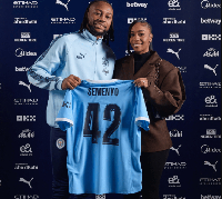 Black Stars forward, Antoine Semenyo and his fiancée