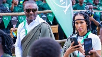 Actor Idris Elba and his wife Sabrina attended the ceremony in Kinigi. Credit: RBA