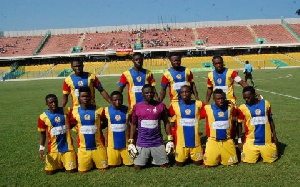 Line-up of current Hearts of Oak squad