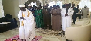 The National Chief Imam, Sheikh Dr Osman Nuhu Sharabutu leading prayers