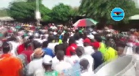 Many party supporters and some executives joined Former President Mahama for the walk.