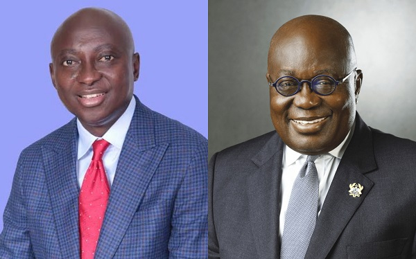 Samuel Atta Akyea (L) and former president Nana Akufo-Addo (R)