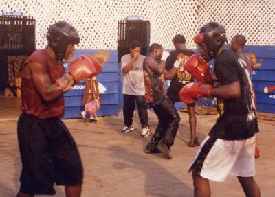 Ghana boxing team training