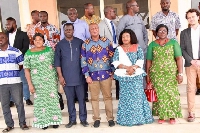 Dr Mrs Beatrice Wiafe Addai, the CEO of Peace and Love Hospital with others in a group picture