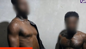 The suspects, identified as Amos Boame and Collins Adjei, were arrested following investigations The suspects, identified as Amos Boame and Collins Adjei, were arrested following investigations
